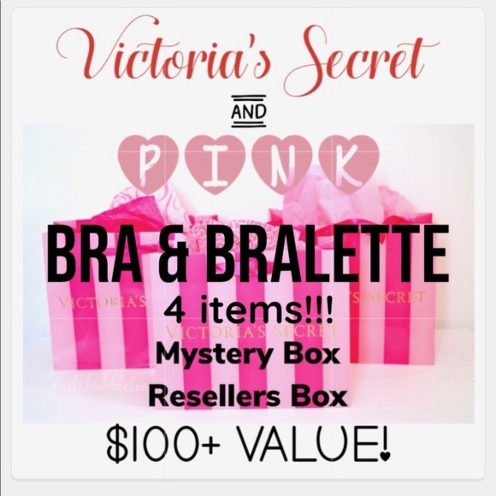 New Vs & Vs Pink Bra Mystery Box Or Resellers Box